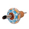 Pourer cap majolica ceramic Deruta geometric 01